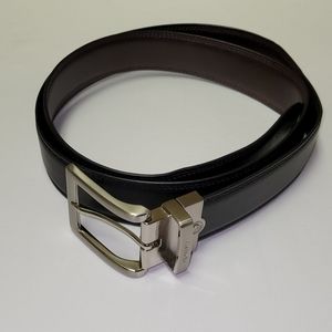 Nautica Black Brown Reversible Belt